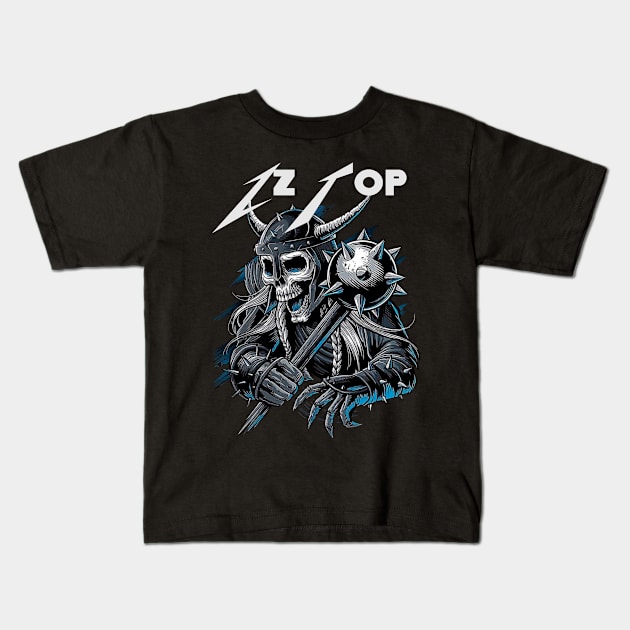 ZZ TOP VTG Kids T-Shirt by rdsgnnn